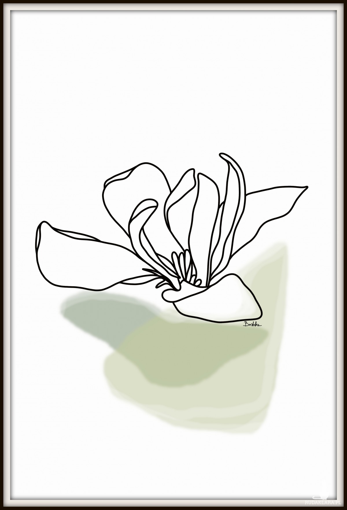 Grafika "Magnolia" plik cyfrowy do pobrania, wydrukuj jak chcesz